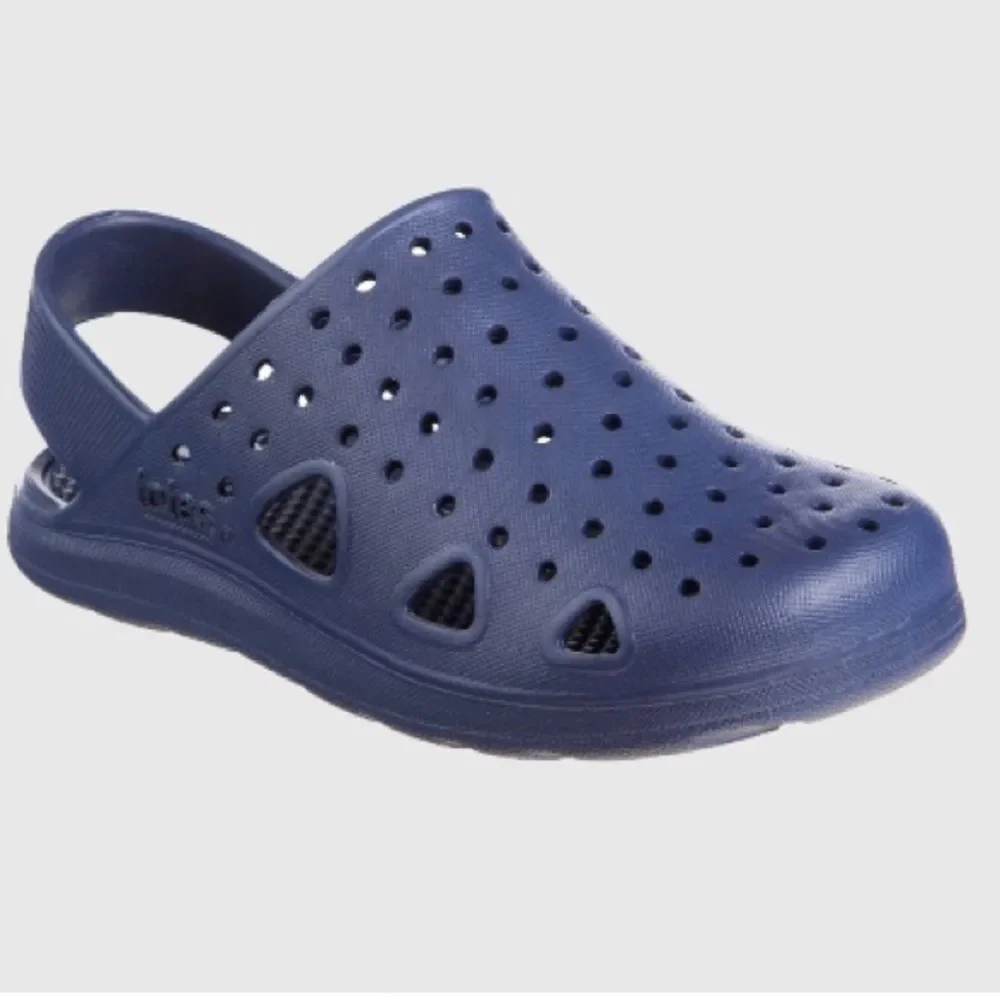Totes Sol Bounce Toddler Clogs, Toddler Boy's,, Size: 7-8T, Blue washable shoes